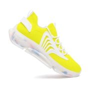 Yellow  Wings Style Bounce Mesh Knit Sneakers