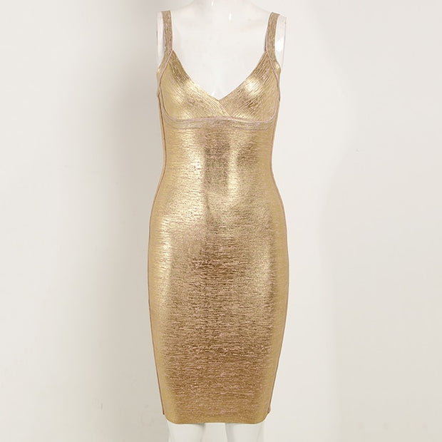 Printed Bandage Dress - Vintagebrandclothingline