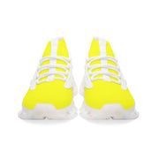Yellow  Wings Style Bounce Mesh Knit Sneakers