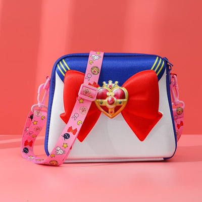 Anime Tsukino Usagi 3D Cartoon Bow Shoulder Bag Makeup Pouch Lolita Girls Creative Zipper high-capacity Travel Crossbody Bags - Vintagebrandclothingline