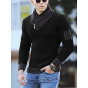 Sweater Turtleneck Men Winter Fashion Vintage Style Sweater Male Slim Fit Warm Pullovers Knitted Wool Sweaters Thick Top Men