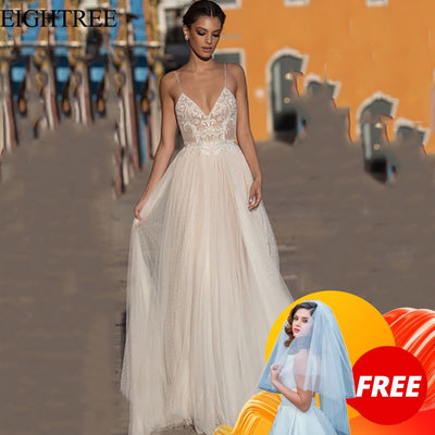 Eightree Beach Wedding Dress - Vintagebrandclothingline