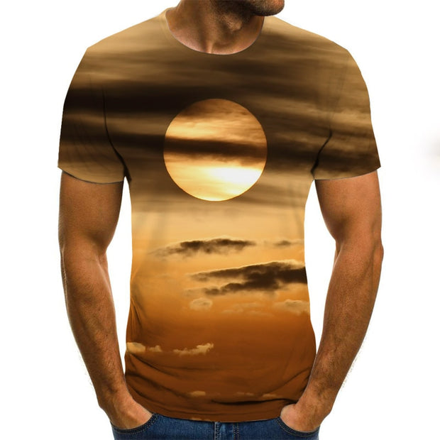 2020 New Summer 3D printed men's T-shirt casual short-sleeved men's T-shirt fashion hip-hop top - Vintagebrandclothingline