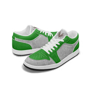 Vintagebrandclothingline Green and Gray Leather Sneakers