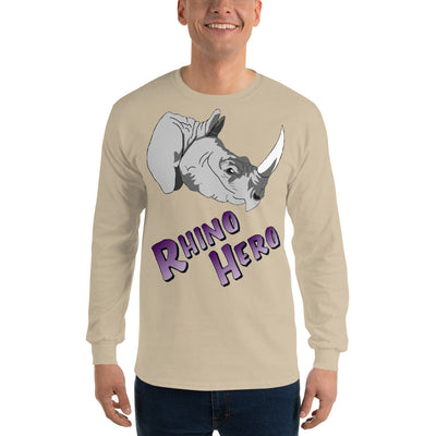 Rhino hero Men’s Long Sleeve ShirtVintagebrandclothingline