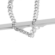 2021 Popular Silver Color Sparkling Clavicle Chain Choker Necklace Collar For Women Fine Jewelry Wedding Party Birthday Gift - Vintagebrandclothingline