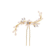 Austrian Rhinestone Hair Comb Flower Leaf Bridal Crystal Hair Ornaments Jewelry Wedding Elegant Hair Accessories - Vintagebrandclothingline