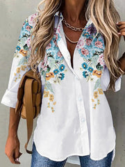 Fashion new shirt women temperament long-sleeved woman shirt casual loose top - Vintagebrandclothingline