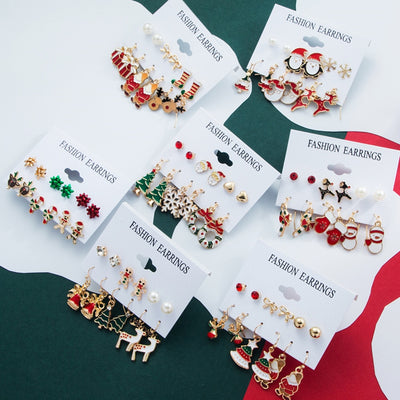 Christmas Earring Set - Vintagebrandclothingline