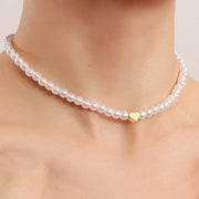 2021 Trend Elegant Jewelry Wedding Big Pearl Necklace For Women Fashion White Imitation Pearl Choker Necklace N0179 - Vintagebrandclothingline