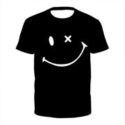 2021 Simple Design Smiling Face Funny And Humorous Male And Female Shirt Spoof Clothes Size XXS-6XL T-shirts Breathable Casual - Vintagebrandclothingline