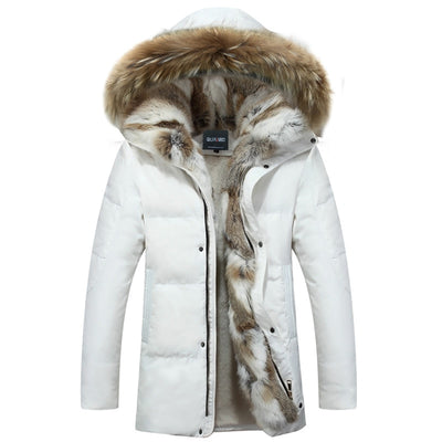 Big Raccoon Fur Jacket - Vintagebrandclothingline