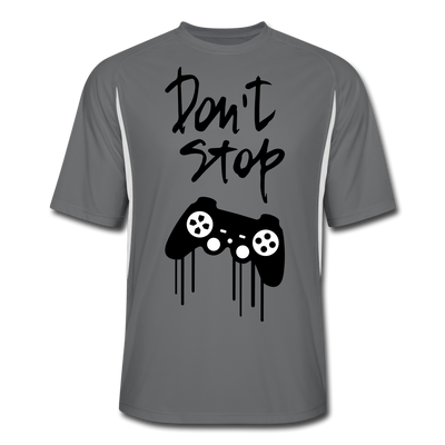 Men’s Dont Stop Playing Games  Cooling Performance Color Blocked Jersey - Vintagebrandclothingline