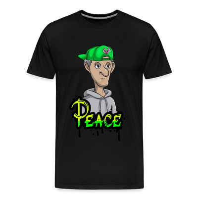 Men's Peace Premium T-Shirt - black
